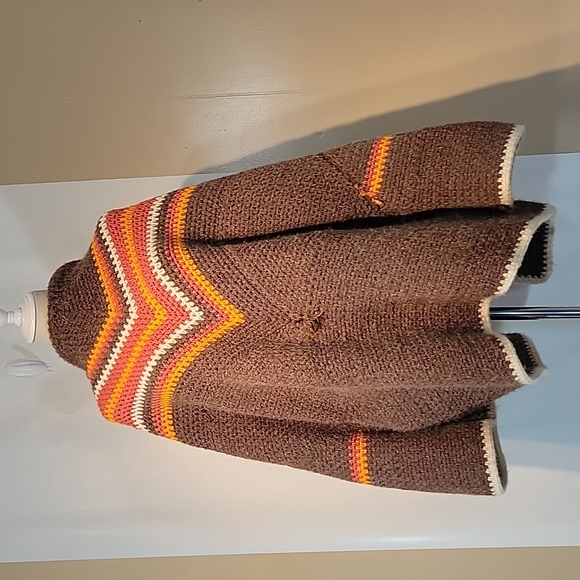 Vintage Handmade Boho Hippy Chic Oversized Sweater - Picture 7 of 14